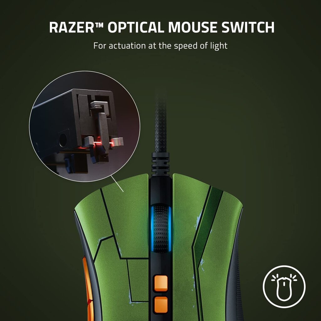 Razer DeathAdder V2 Halo Infinite Edition, zaļš цена и информация | Peles | 220.lv