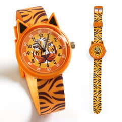 Bērnu rokas pulkstenis - Tīģeris, DJECO DD00425 cena un informācija | Bērnu aksesuāri | 220.lv