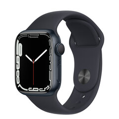 Apple Watch Series 7 41mm GPS, чёрный (подержанный, состояние A) цена и информация | Смарт-часы (smartwatch) | 220.lv