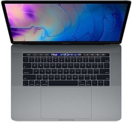 MacBook Pro 2018 Retina 15" 4xUSB-C - Core i7 2.6GHz / 16GB / 512GB SSD / RUS / Space Gray (lietots, stāvoklis A) cena un informācija | Portatīvie datori | 220.lv