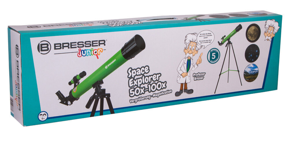 Bresser Junior Space Explorer 45/600 AZ cena un informācija | Teleskopi un mikroskopi | 220.lv
