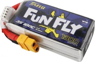 Аккумулятор Tattu Funfly 1300mAh 11,1V 100C 3S1P цена и информация | Smart устройства и аксессуары | 220.lv