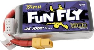 Аккумулятор Tattu Funfly 1300mAh 11,1V 100C 3S1P цена и информация | Smart устройства и аксессуары | 220.lv