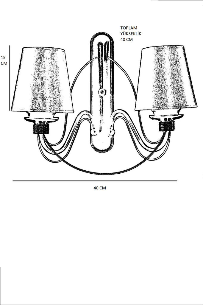 Sienas lampa 846STL2722 cena un informācija | Sienas lampas | 220.lv