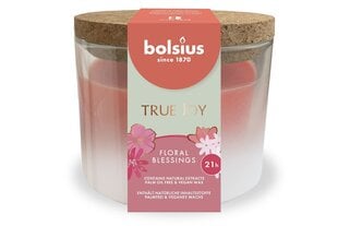 Bolsius ароматическая свеча с пробкой True Joy, 6,6x8,3 см, цветочный аромат цена и информация | Подсвечники, свечи | 220.lv