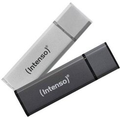 USB atmiņas karte Intenso 8GB Alu USB 2.0 Anthracite cena un informācija | USB Atmiņas kartes | 220.lv