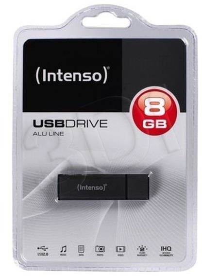 USB atmiņas karte Intenso 8GB Alu USB 2.0 Anthracite цена и информация | USB Atmiņas kartes | 220.lv