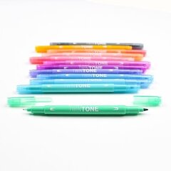 Комплект фломастеров TOMBOW TwinTone Pastels, 12 пастельных цветов цена и информация | Принадлежности для рисования, лепки | 220.lv