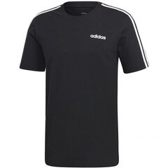 Мужская футболка Adidas Essentials 3 Stripes Tee, черная цена и информация | Мужская спортивная одежда | 220.lv