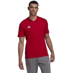 Мужская спортивная футболка Adidas Entrada 22 Tee M HC045, красная цена и информация | Мужская спортивная одежда | 220.lv