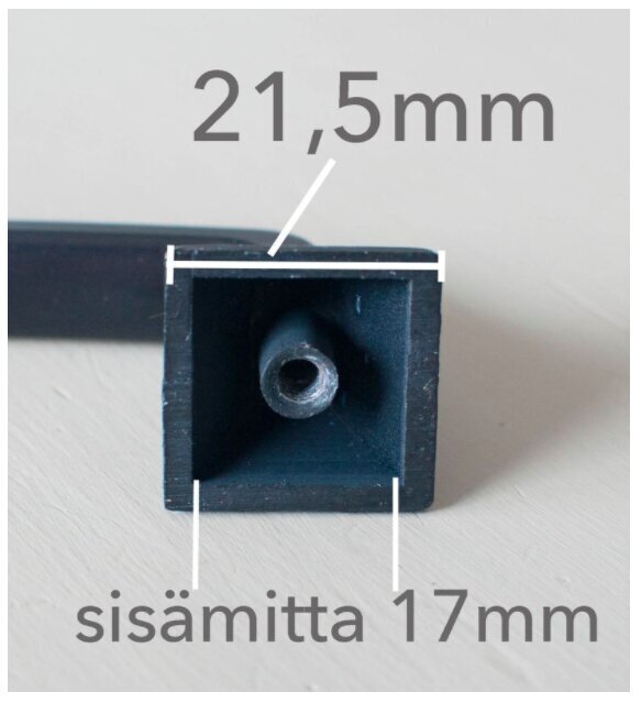 Rokturis ar metāla pārklājumu "Serrano" 96 mm cena un informācija | Mēbeļu rokturi  | 220.lv