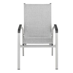 Āra krēsls Kettler Basic Plus Padded, gaiši pelēks цена и информация | Садовые стулья, кресла, пуфы | 220.lv