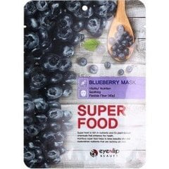 Eyenlip Super Food Черничная тканевая маска 10шт. цена и информация | Маски для лица, патчи для глаз | 220.lv