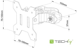 Techly TV LED/LCD 13-30" cena un informācija | Techly Datortehnika | 220.lv