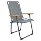 Bo-Camp saliekams kempinga krēsls Jefferson, pelēkzaļš cena un informācija |  Tūrisma mēbeles | 220.lv