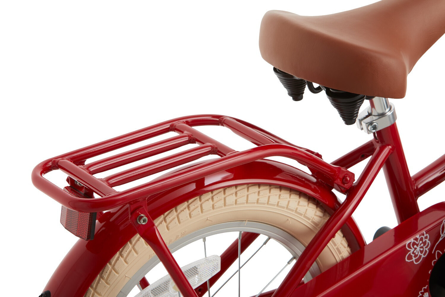 Bērnu velosipēds Supersuper Cooper 18", 28 cm, sarkans cena un informācija | Velosipēdi | 220.lv