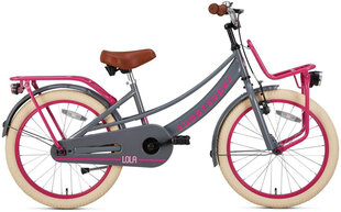 Детский велосипед Supersuper Lola, 20'', 31,75 см, серый/розовый цена и информация | Велосипеды | 220.lv