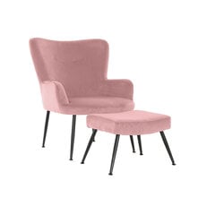 Krēsls DKD Home Decor, rozā cena un informācija | Atpūtas krēsli | 220.lv