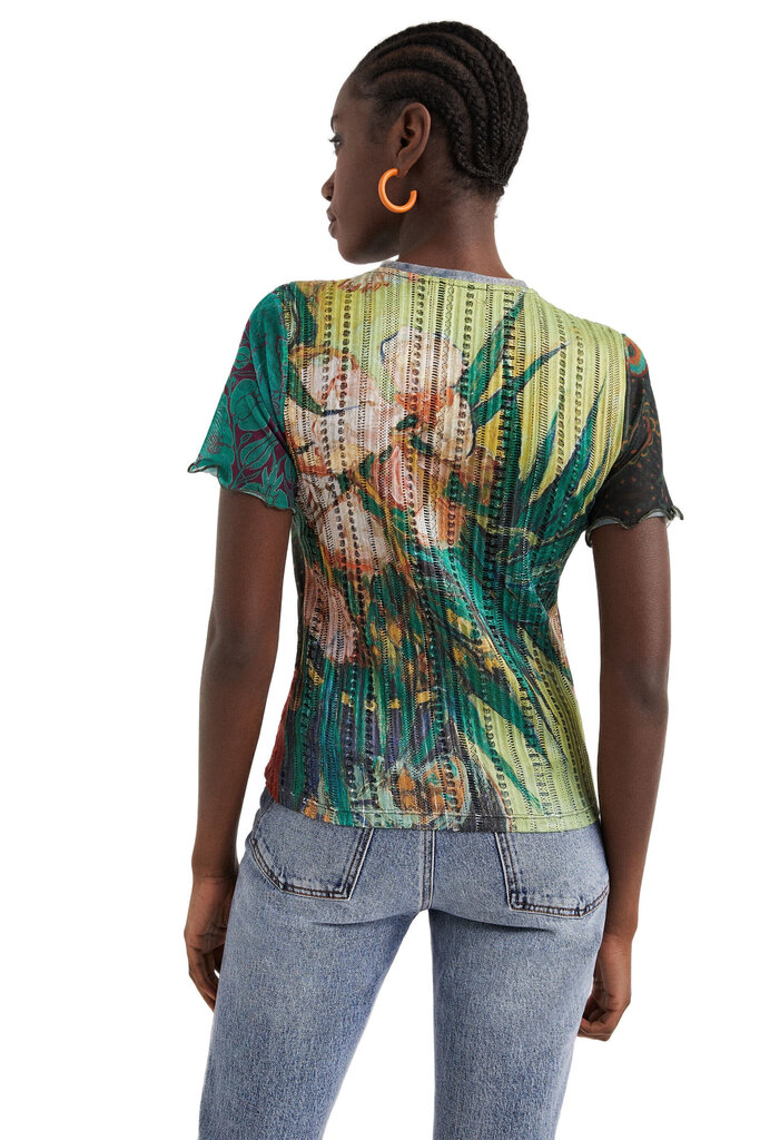 Sieviešu T-krekls Desigual 343458, zaļš цена и информация | T-krekli sievietēm | 220.lv