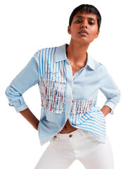 Sieviešu krekls Desigual 343987, zils. цена и информация | Женские блузки, рубашки | 220.lv