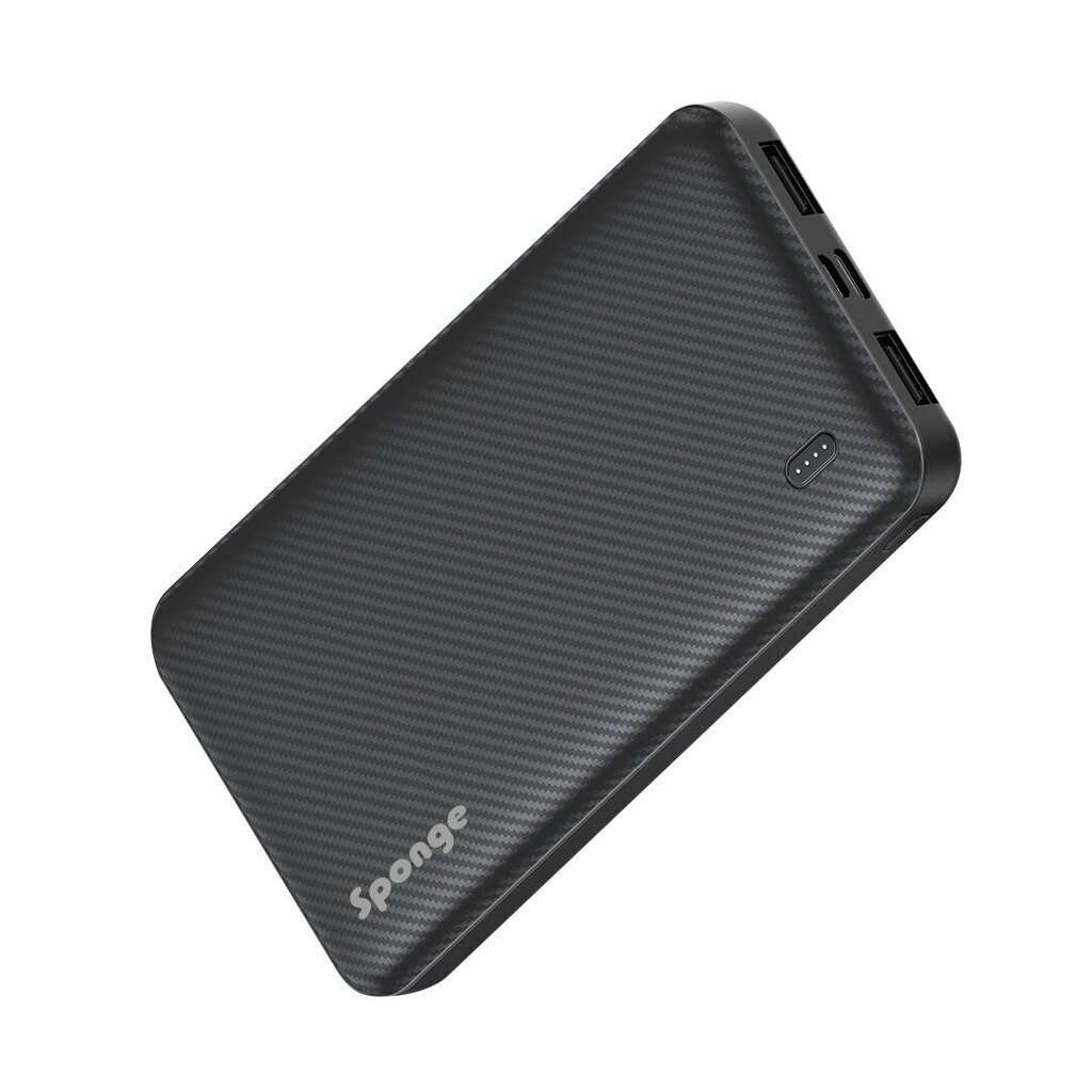 Sponge Energy 10 000 Melns Power bank cena un informācija | Lādētāji-akumulatori (Power bank) | 220.lv