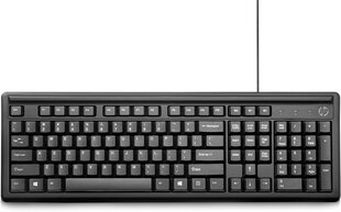Проводная клавиатура Hewlett-Packard, черная цена и информация | Клавиатуры | 220.lv