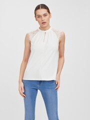 Vero Moda sieviešu tops 10226072*02, balts 5715096386123 cena un informācija | T-krekli sievietēm | 220.lv