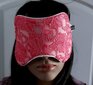 Miega maska, balta ar rozā gipīru цена и информация | Naktskrekli, pidžamas | 220.lv