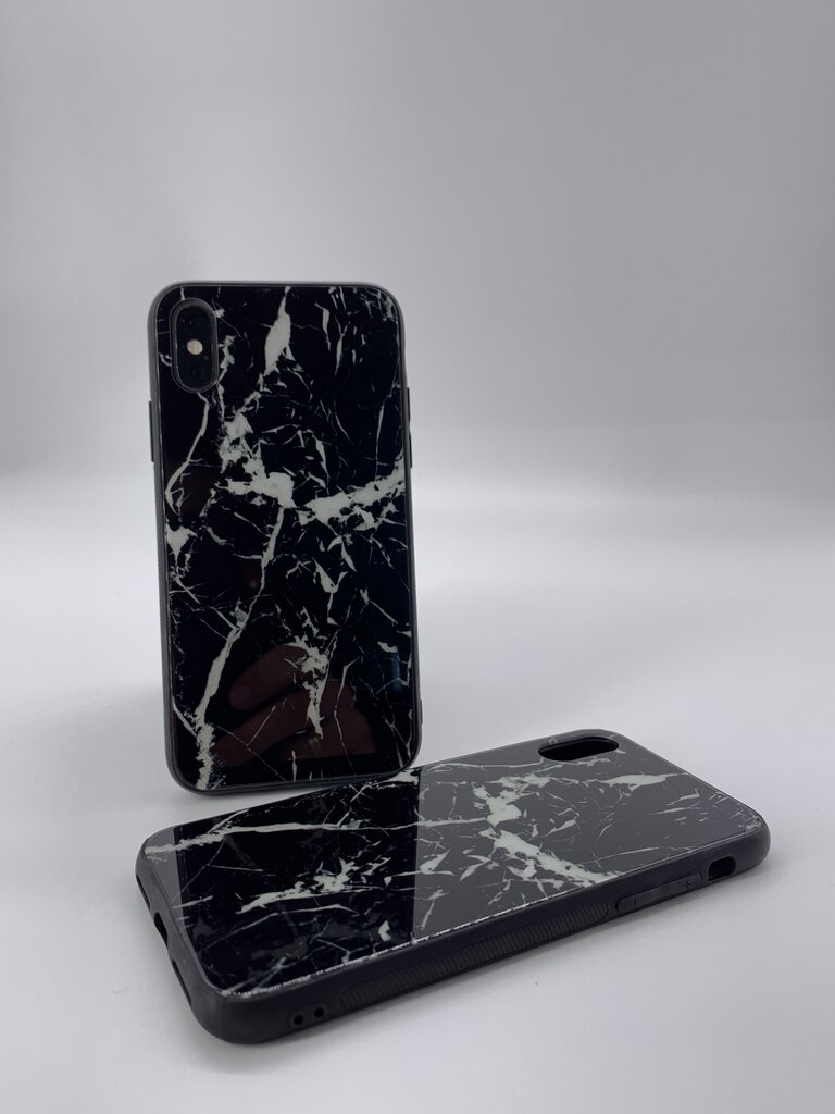 Telefona maciņš Marmors priekš Iphone 7/8, melns marmors cena un informācija | Telefonu vāciņi, maciņi | 220.lv