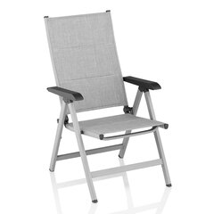 Āra krēsls Kettler Basic Plus Padded, pelēks цена и информация | Садовые стулья, кресла, пуфы | 220.lv