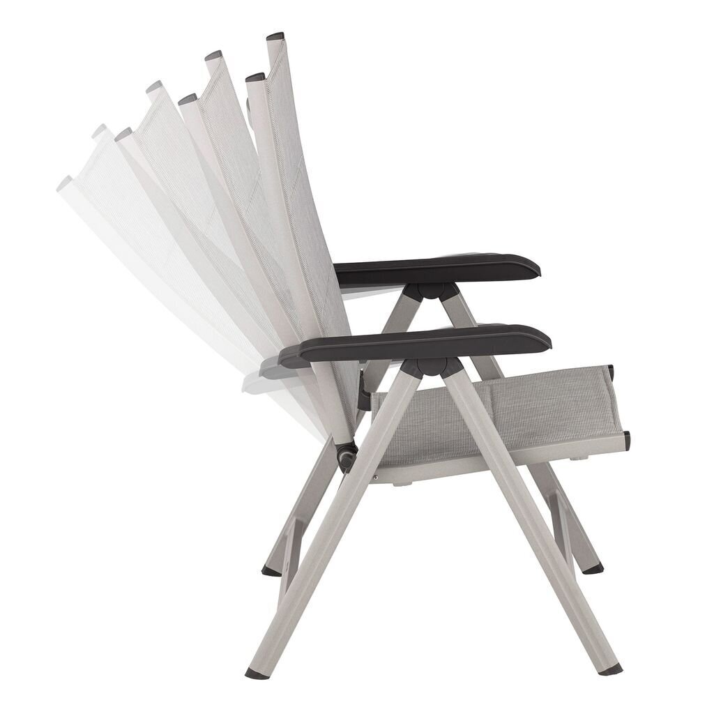 Āra krēsls Kettler Basic Plus Padded, pelēks cena un informācija | Dārza krēsli | 220.lv
