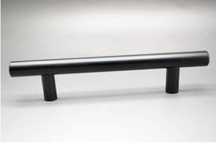 Ручка металлическая "Semplice", черная 96мм цена и информация | Ручки для мебели | 220.lv