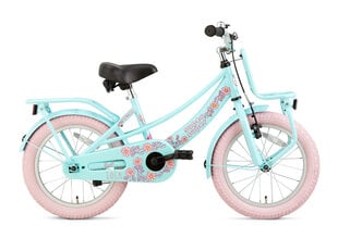 Bērnu velosipēds Supersuper Lola, 18'', 28 cm, zils/rozā cena un informācija | Velosipēdi | 220.lv