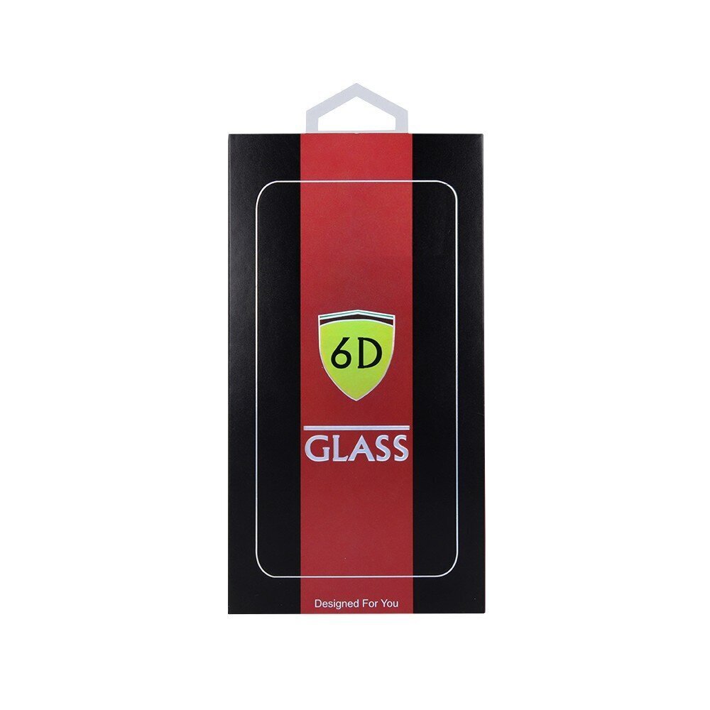 LCD aizsargstikls 6D Apple iPhone 12/12 Pro melns cena un informācija | Ekrāna aizsargstikli | 220.lv