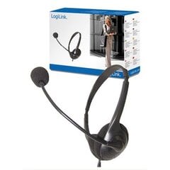 LogiLink - наушники стерео с микрофоном (HS0001) цена и информация | Наушники с микрофоном Asus H1 Wireless Чёрный | 220.lv
