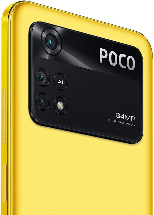 POCO M4 Pro, 128 GB, Dual SIM, Yellow cena un informācija | Mobilie telefoni | 220.lv