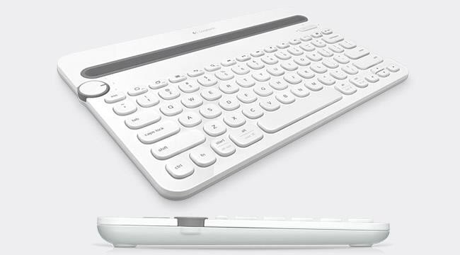 Logitech Multi-Device Keyboard K480 - WHITE - US - BT cena un informācija | Klaviatūras | 220.lv