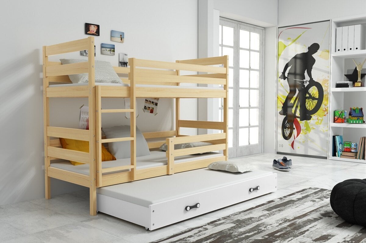 Divstāvu gulta ar matračiem gulta BMS43PRB cena un informācija | Bērnu gultas | 220.lv