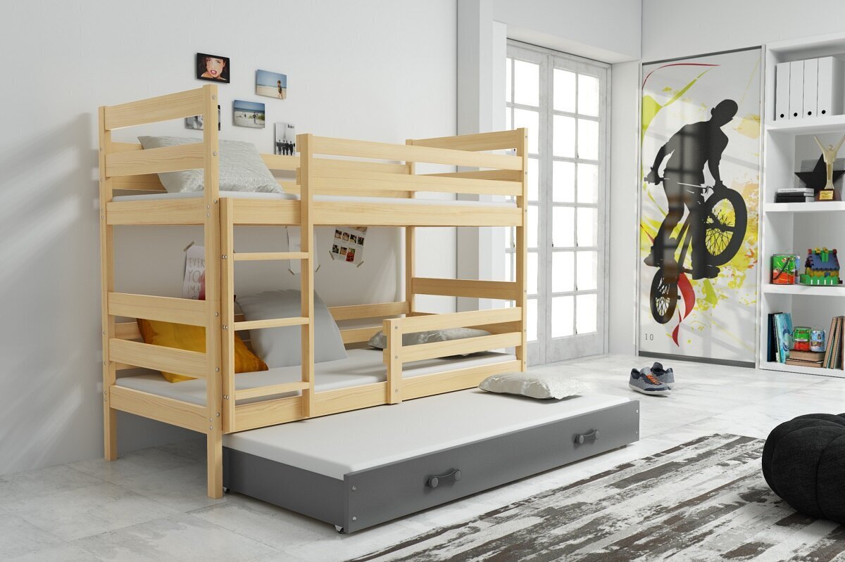 Divstāvu gulta ar matračiem gulta BMS43PRP cena un informācija | Bērnu gultas | 220.lv