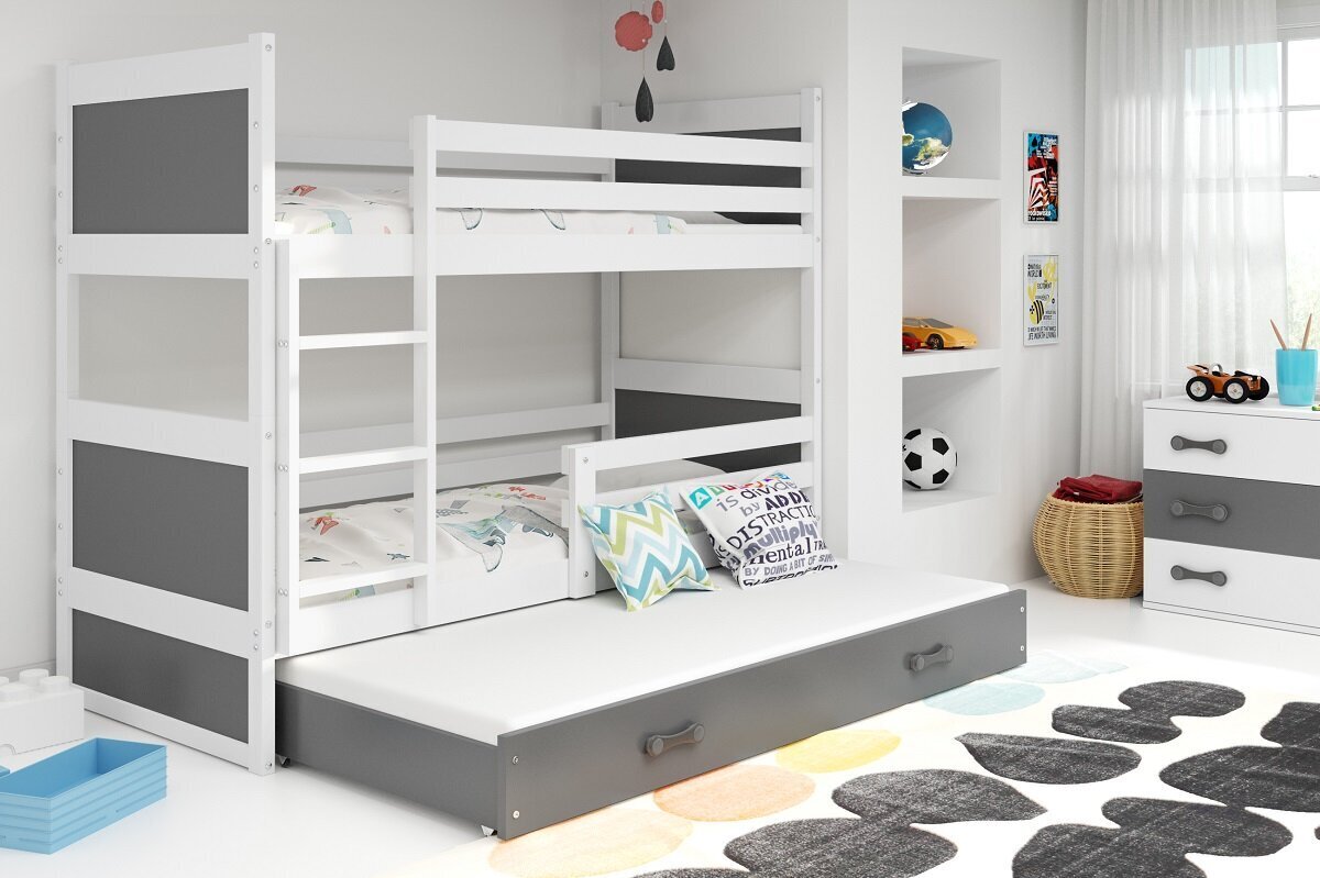 Divstāvu gulta ar matraci BMS65P цена и информация | Bērnu gultas | 220.lv