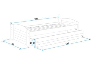 Bērnu gulta BMS98BB цена и информация | Детские кровати | 220.lv