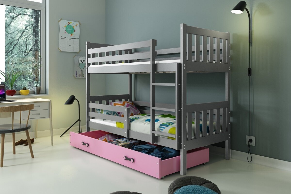 Divstāvīga gulta BMS136PR цена и информация | Bērnu gultas | 220.lv