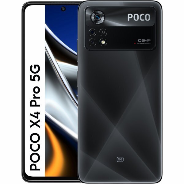 Poco X4 Pro 5G Dual SIM 8/256GB MZB0AYTEU Laser Black cena un informācija | Mobilie telefoni | 220.lv