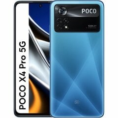 Poco X4 Pro 5G Dual SIM 8/256GB MZB0AYUEU Laser Blue cena un informācija | Mobilie telefoni | 220.lv