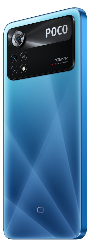 Xiaomi Poco X4 Pro 5G Dual SIM 8/256GB MZB0AYUEU Laser Blue цена и информация | Mobilie telefoni | 220.lv