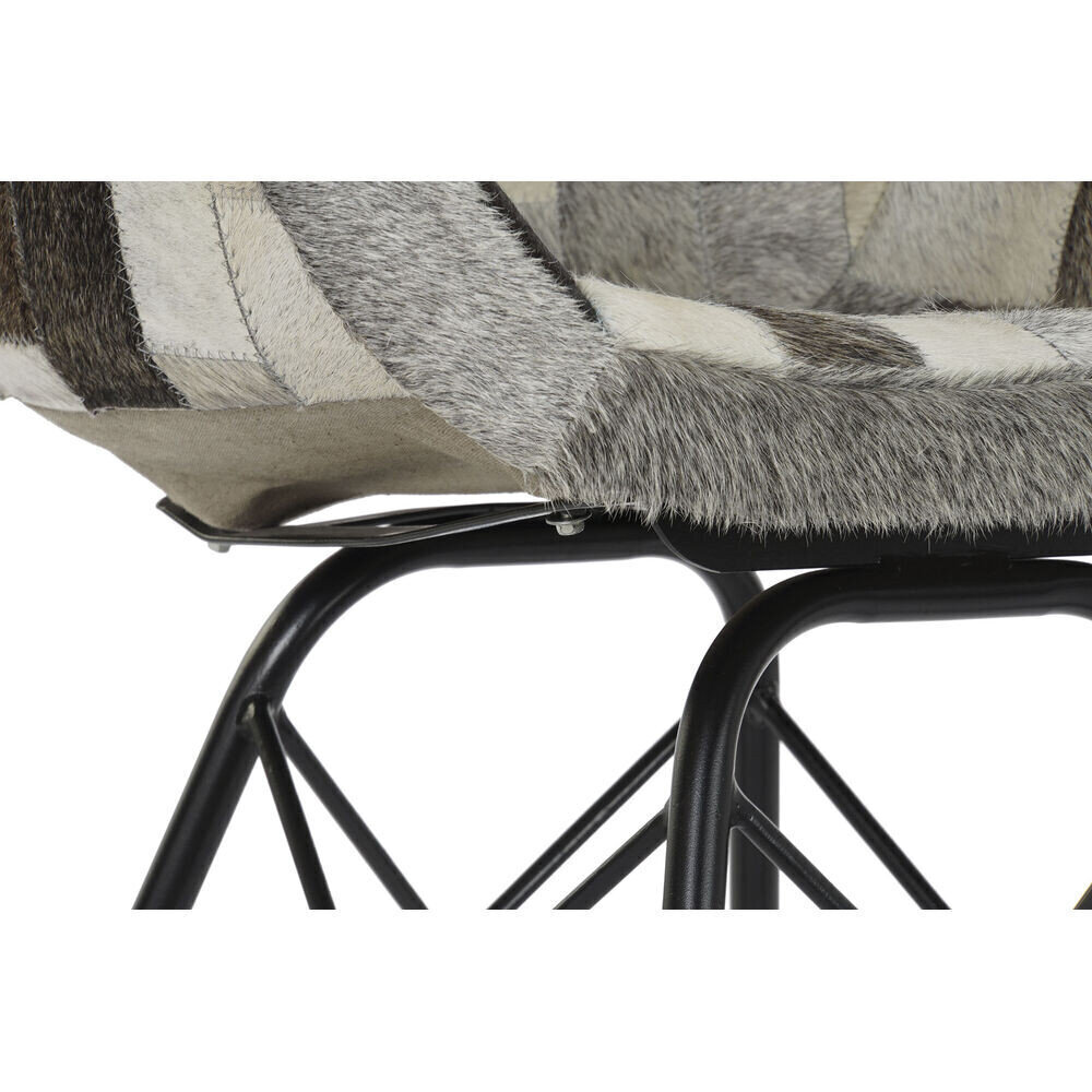 Krēsls ar atzveltni DKD Home Decor, 60,5x53x81.5 cm, melns cena un informācija | Virtuves un ēdamistabas krēsli | 220.lv