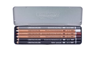 Grafika k-t "BASIC DRAWING SET" 6 daļas, Cretacolor cena un informācija | Modelēšanas un zīmēšanas piederumi | 220.lv