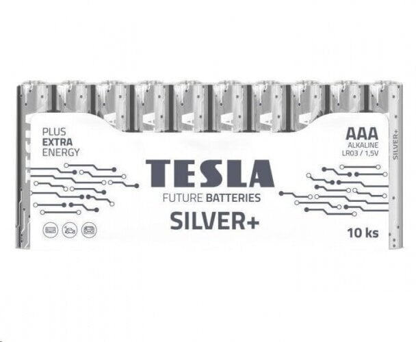 Baterija "Tesla" AAA Silver+, 1150 mAh, (10 gab.) cena un informācija | Baterijas | 220.lv