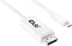 Club 3D USB 3.1 C to DP 1.2 UHD Male/Male, 1.2 m cena un informācija | Kabeļi un vadi | 220.lv