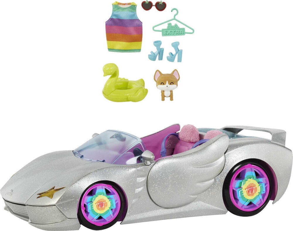Lelles Barbie automodelis ar piederumiem, HDJ47 cena un informācija | Rotaļlietas meitenēm | 220.lv